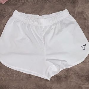 White gymshark shorts